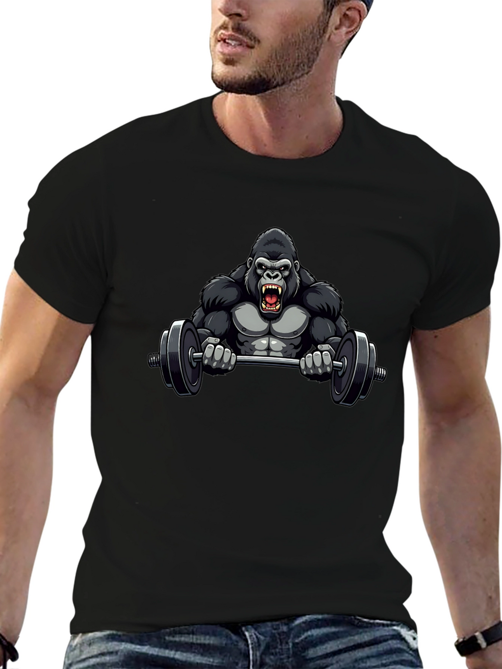 Gorilla Gym Black T-Shirt