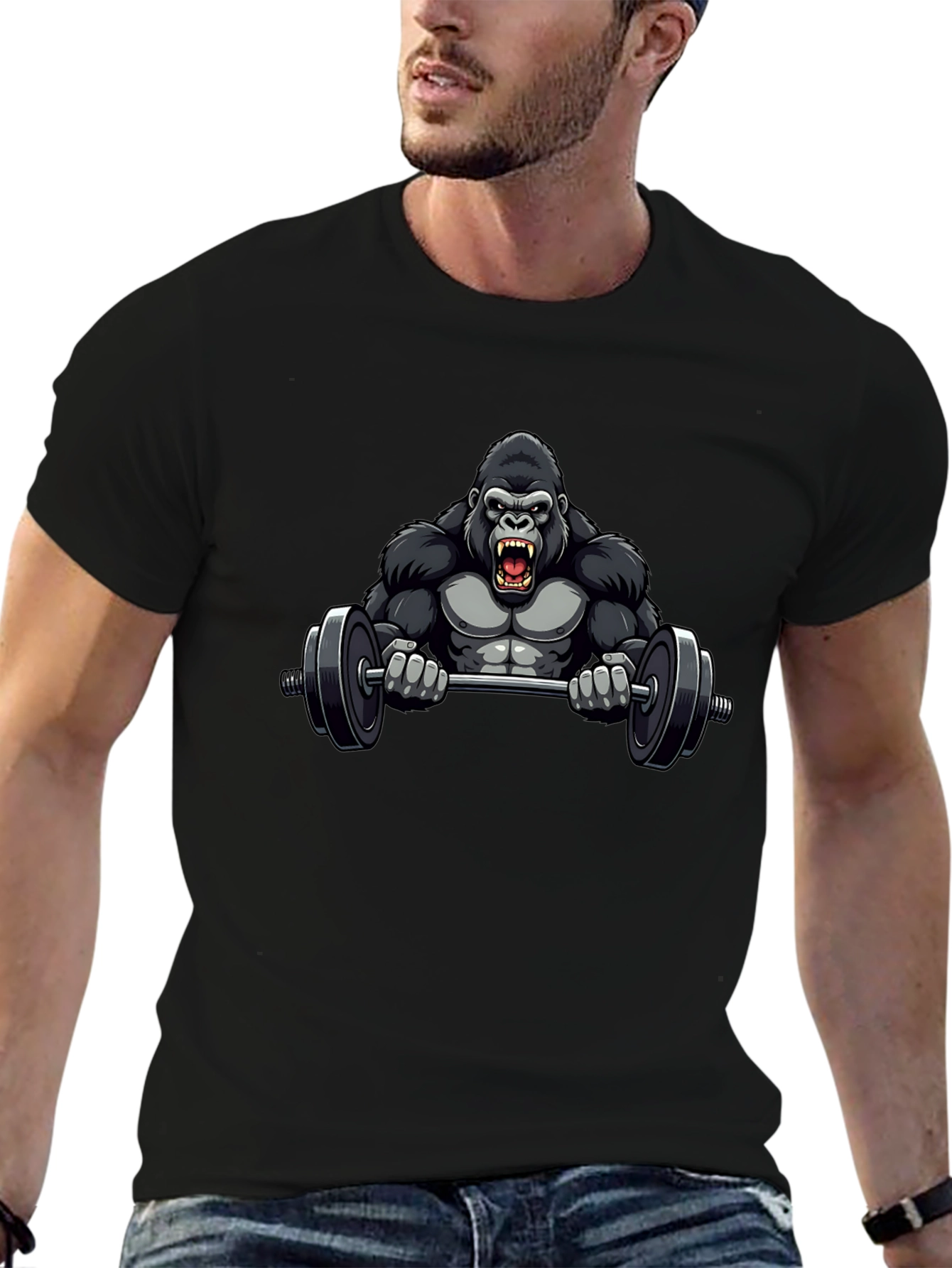 Gorilla Gym Black T-Shirt