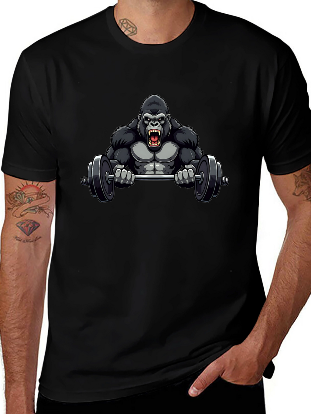 Gorilla Gym Black T-Shirt