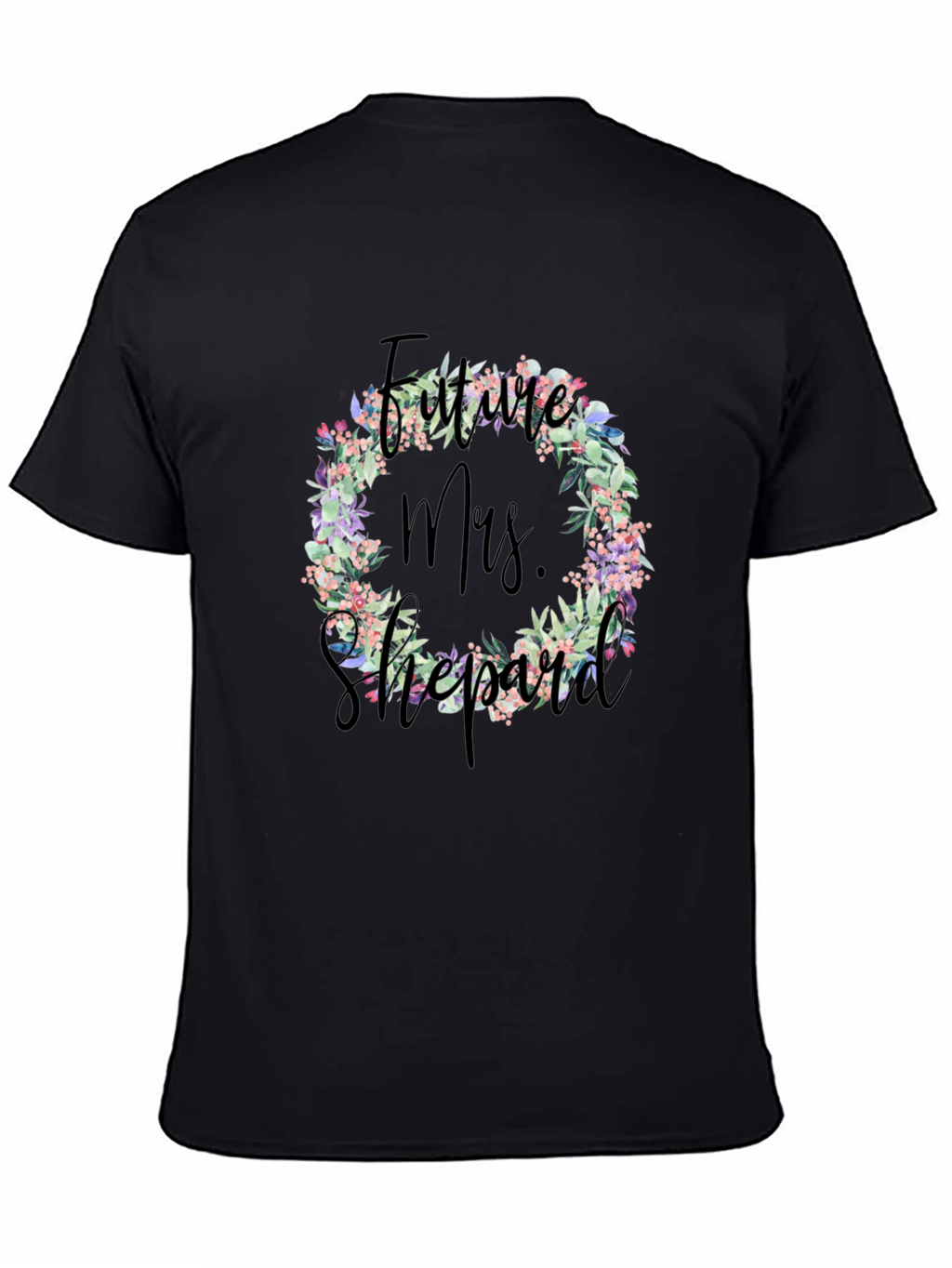 Future Mrs. Floral Wreath T-Shirt