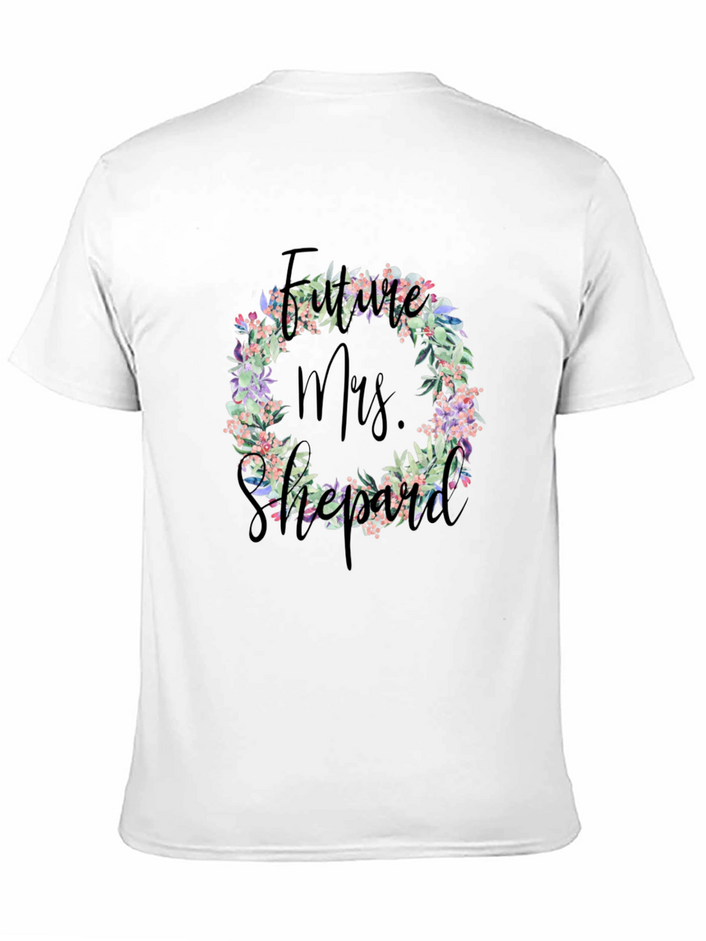 Future Mrs. Floral Wreath T-Shirt