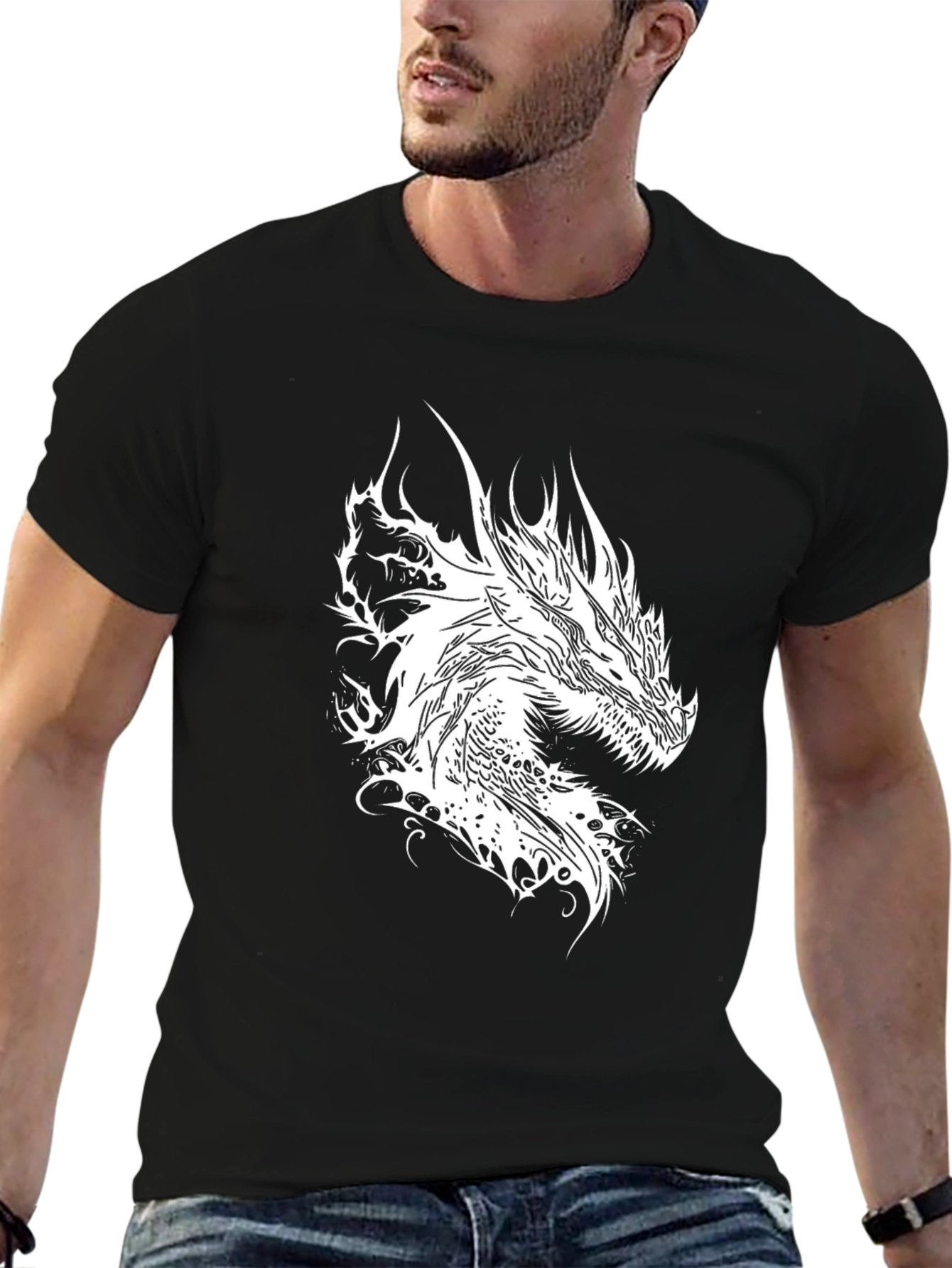 Dragon Graphic T-Shirt - Black