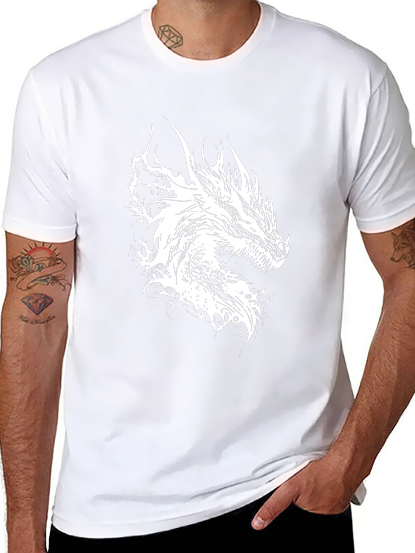 Dragon Graphic T-Shirt - Black
