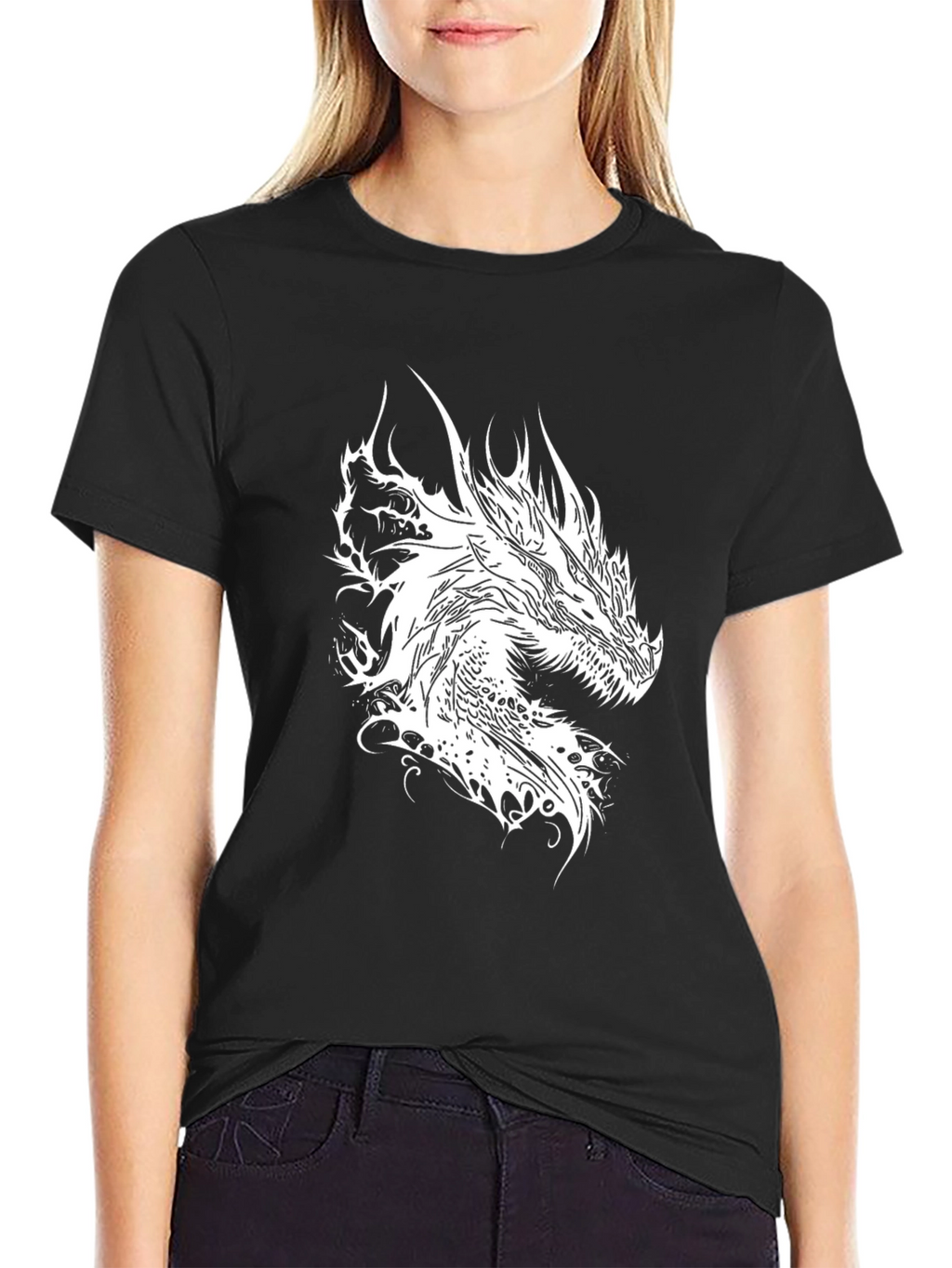 Dragon Graphic T-Shirt - Black