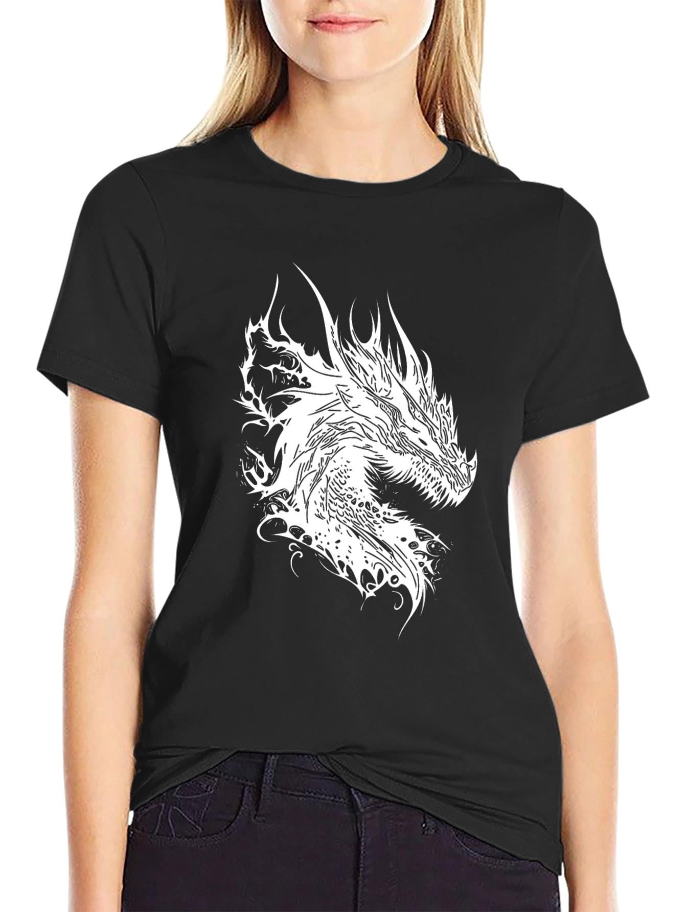 Dragon Graphic T-Shirt - Black