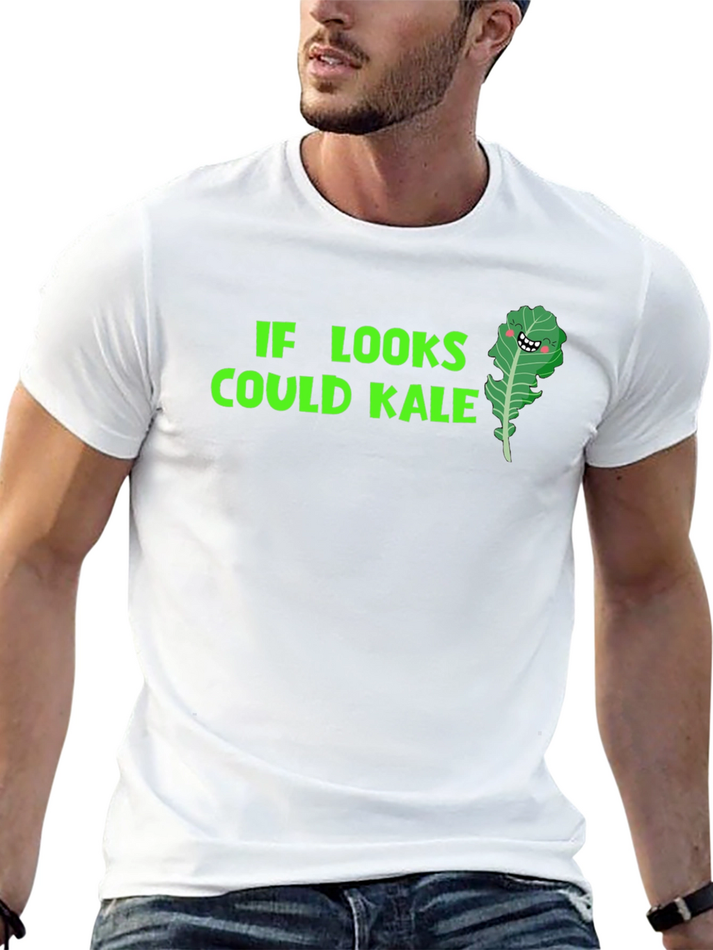 Funny Kale T-Shirt: If Looks Could Kale!