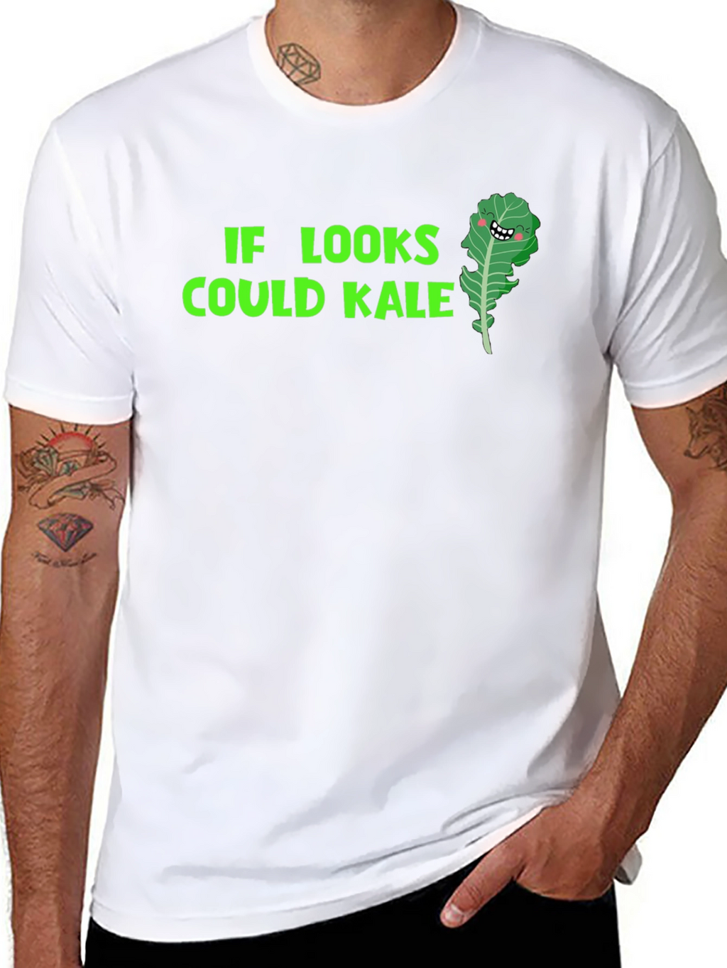 Funny Kale T-Shirt: If Looks Could Kale!