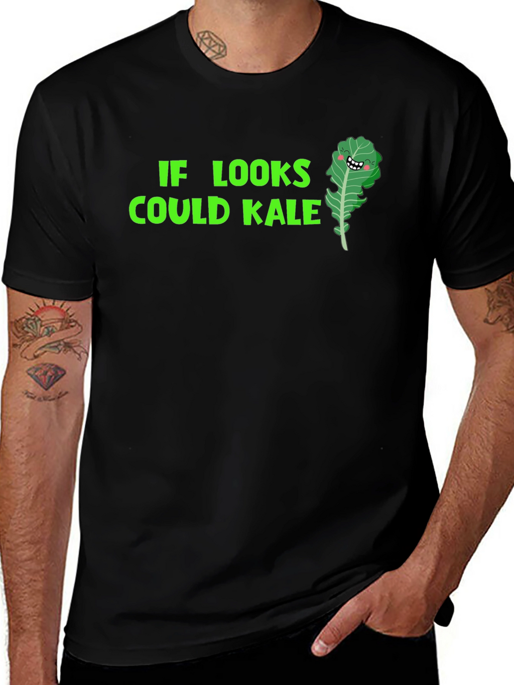 Funny Kale T-Shirt: If Looks Could Kale!