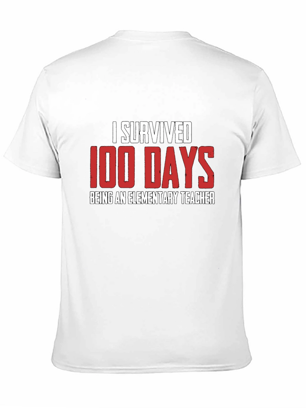 I Survived 100 Days Teacher Black T-Shirt