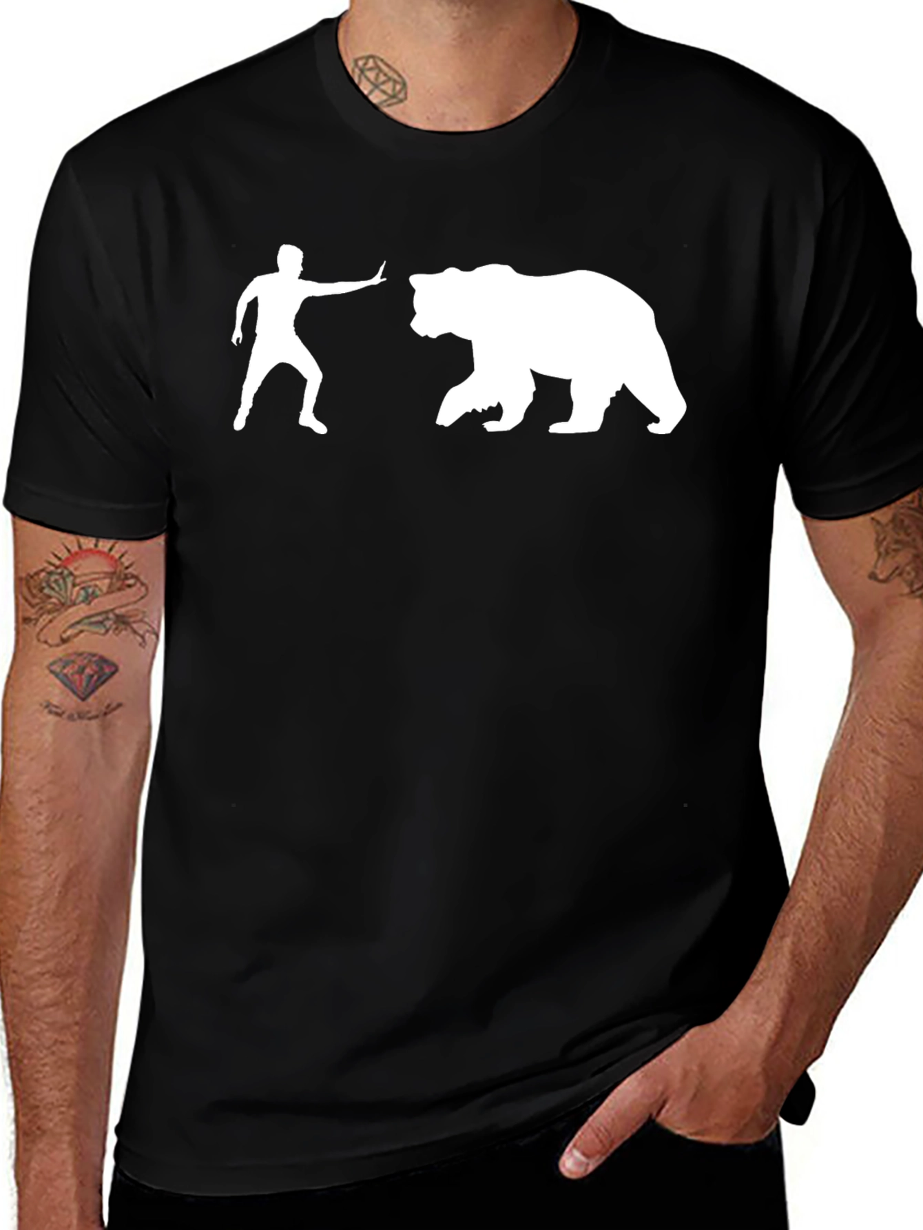 Funny Bear T-Shirt - Stand Your Ground
