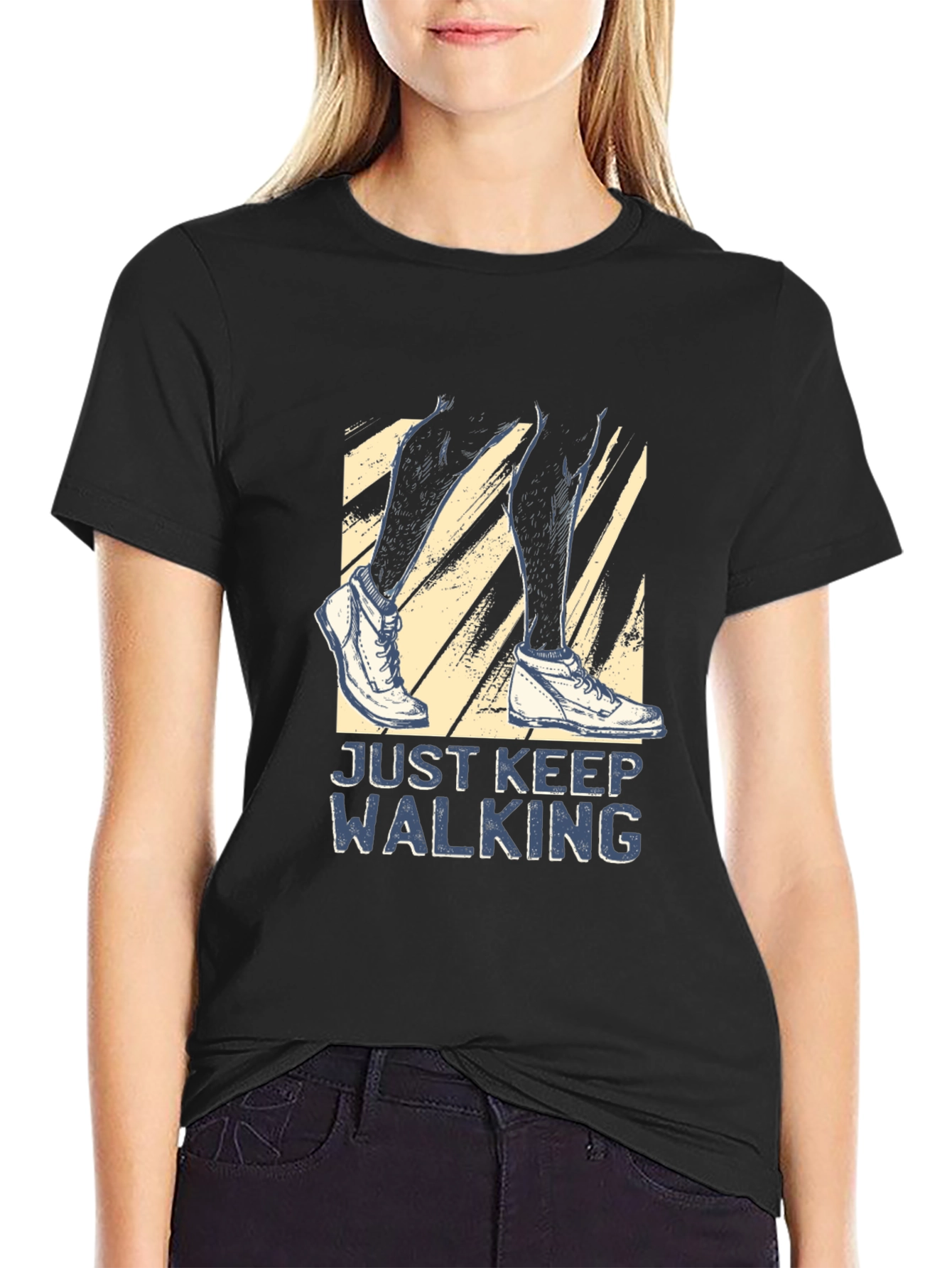 Just Keep Walking T-Shirt - Motivational Tee