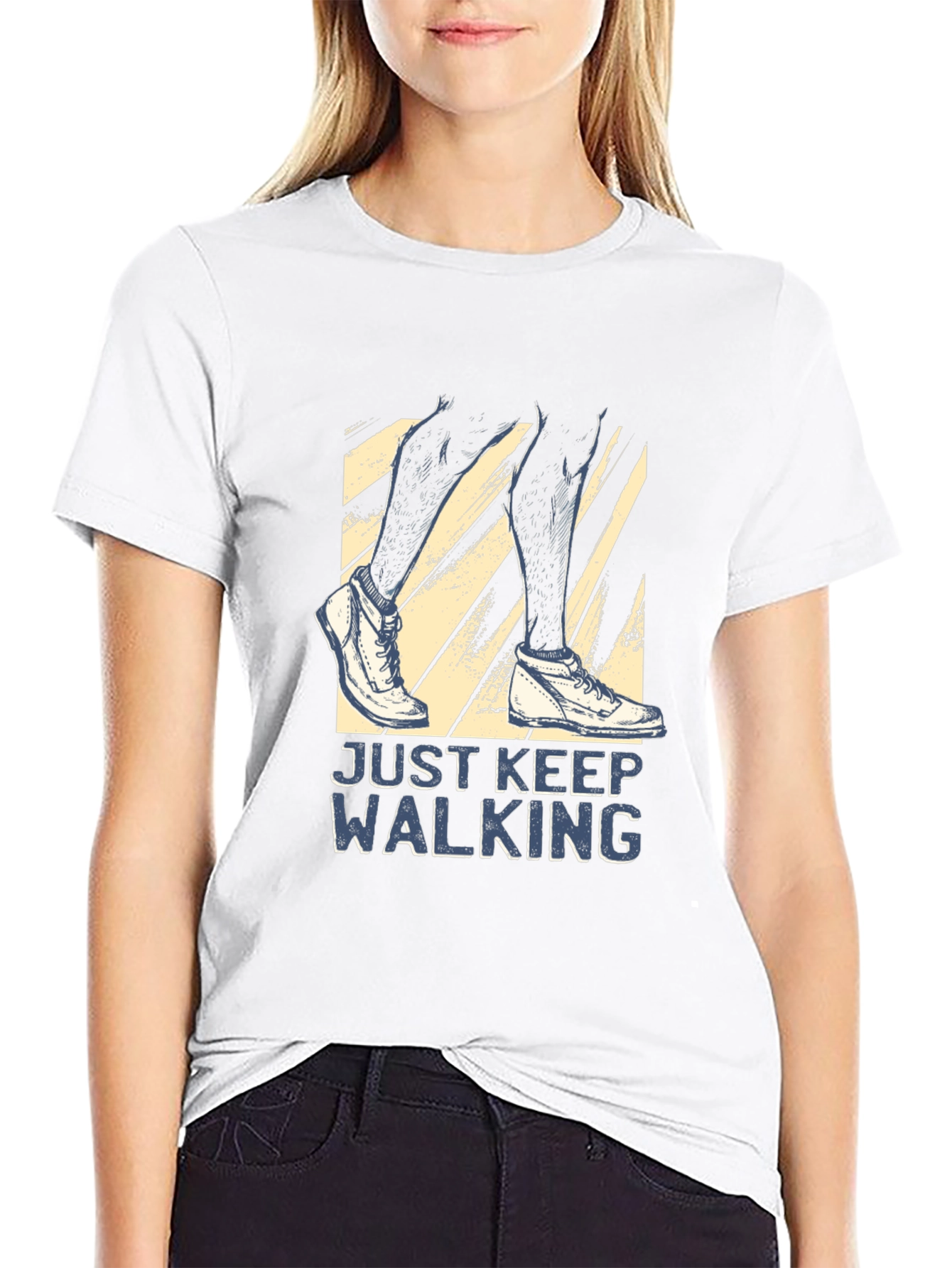Just Keep Walking T-Shirt - Motivational Tee