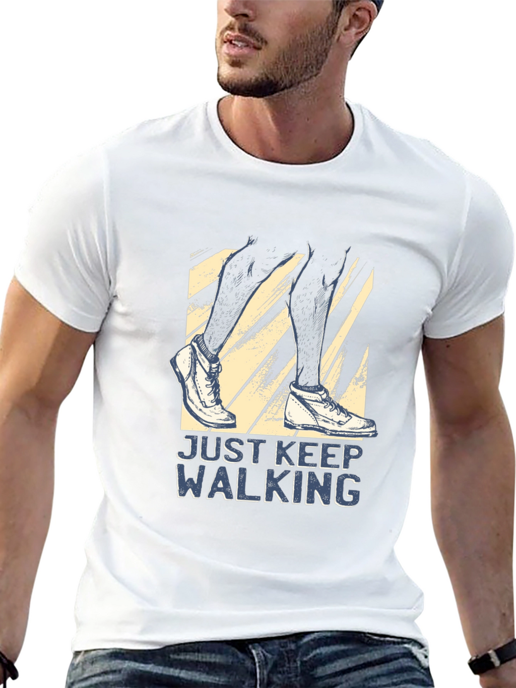Just Keep Walking T-Shirt - Motivational Tee