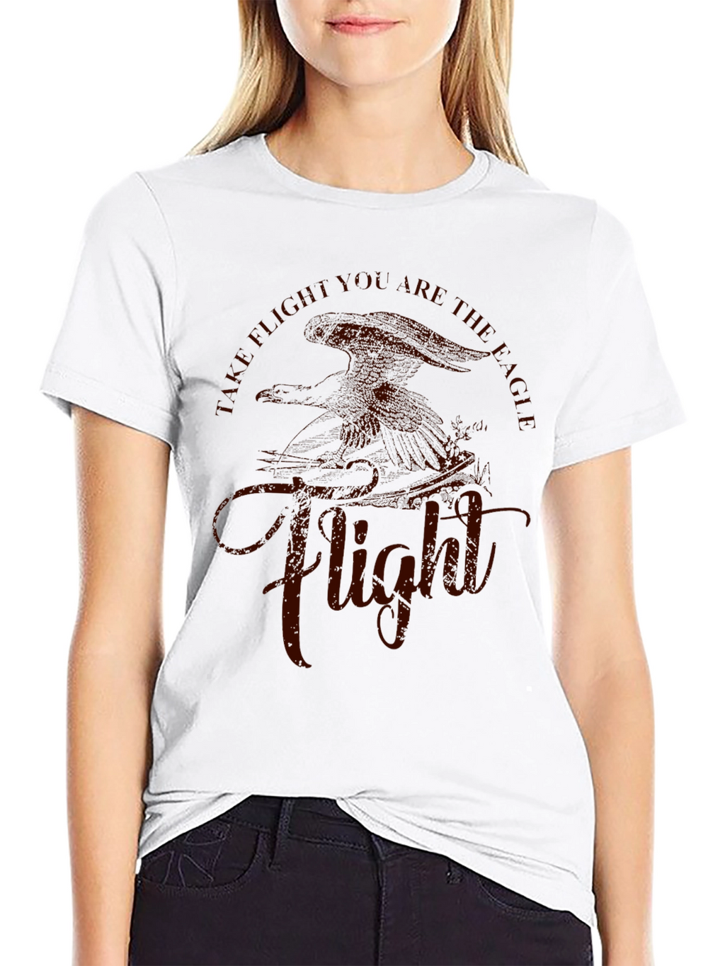 Eagle Flight Graphic Tee - Black