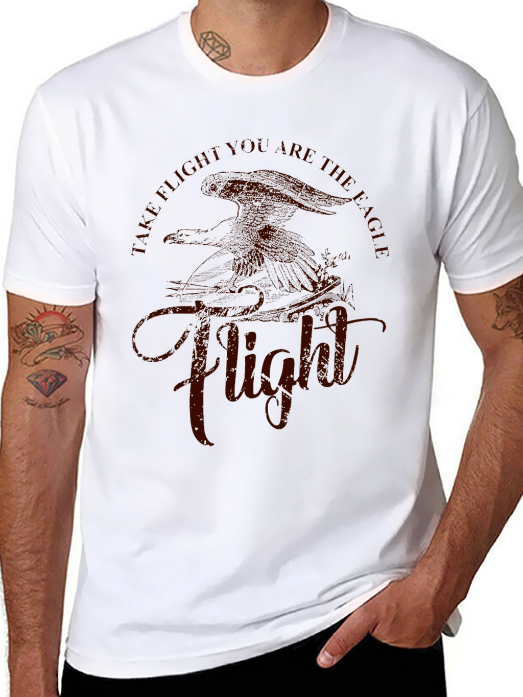 Eagle Flight Graphic Tee - Black