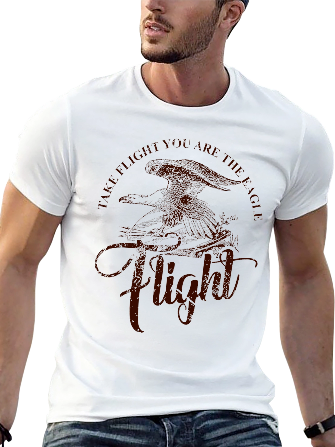 Eagle Flight Graphic Tee - Black
