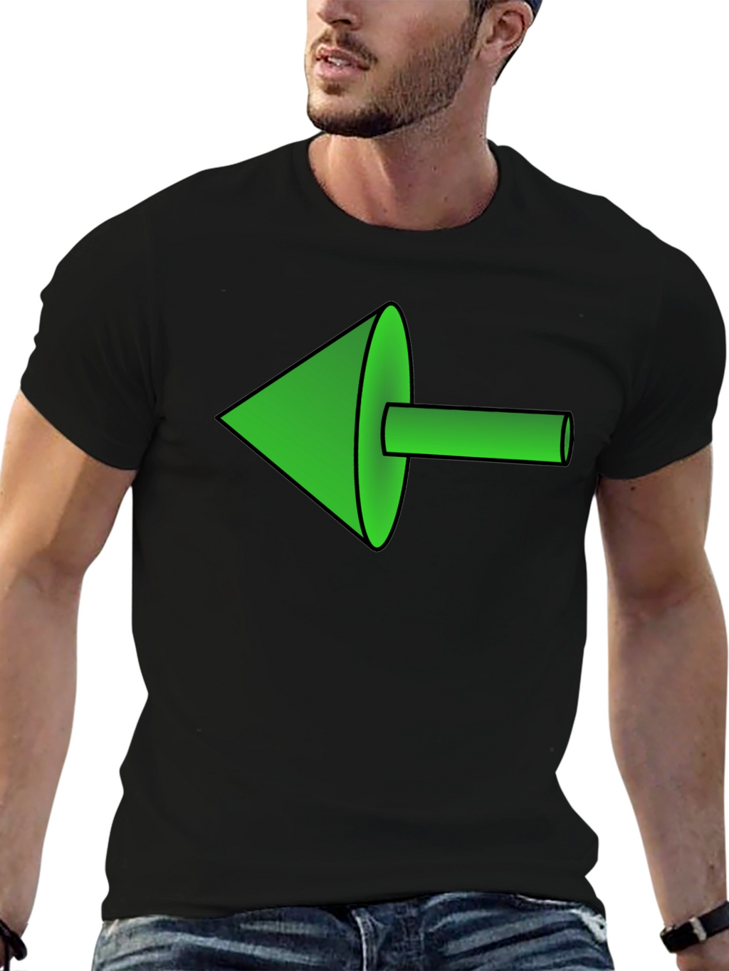 Green Arrow Graphic Tee - Modern Style