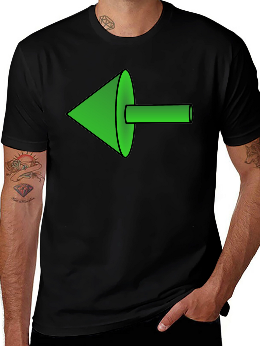 Green Arrow Graphic Tee - Modern Style