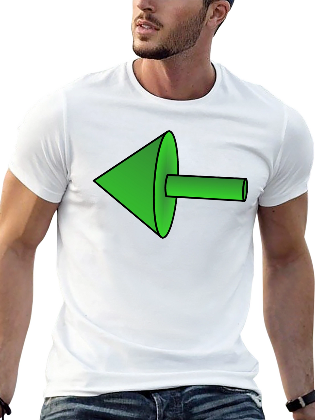 Green Arrow Graphic Tee - Modern Style