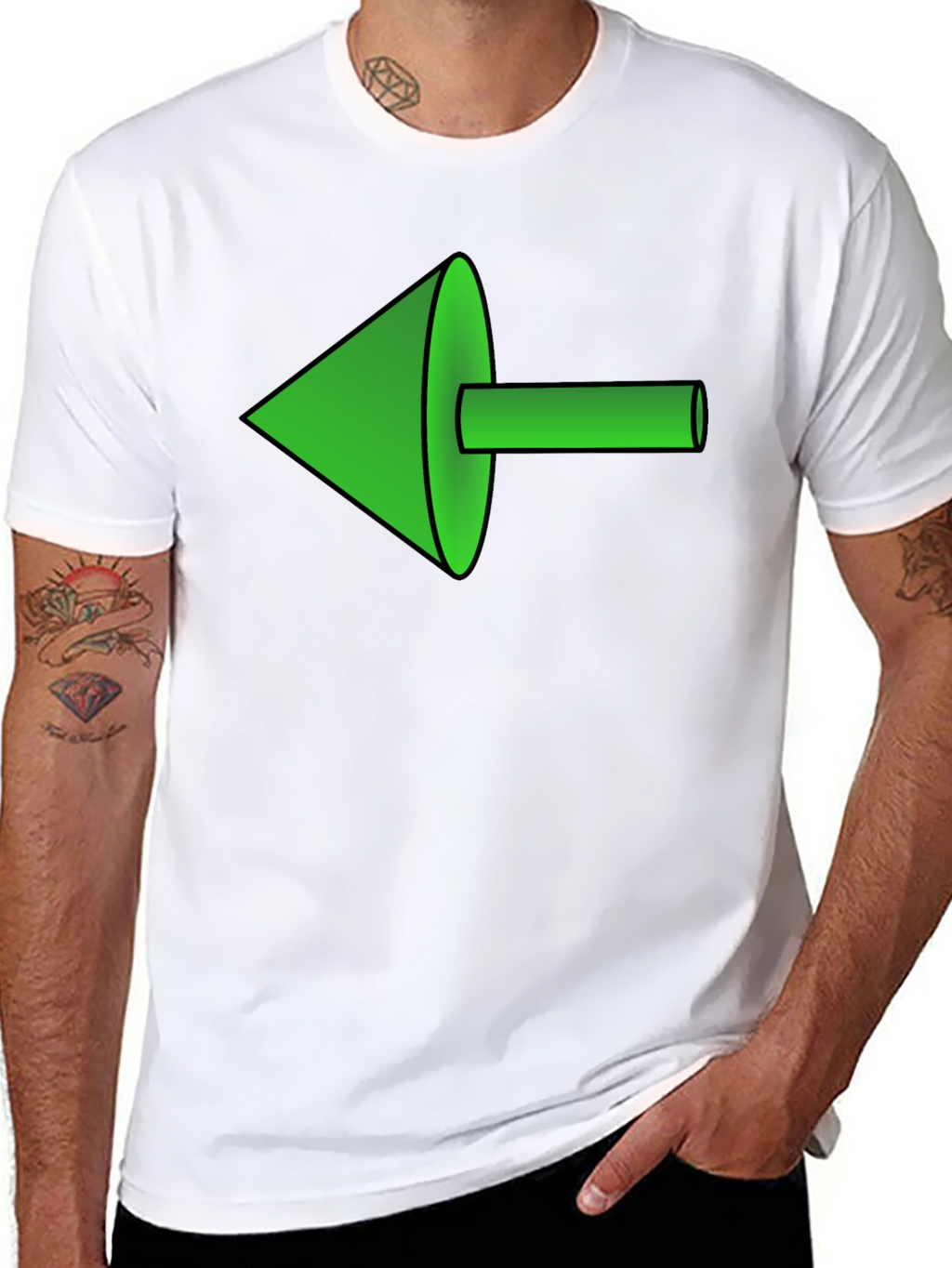 Green Arrow Graphic Tee - Modern Style