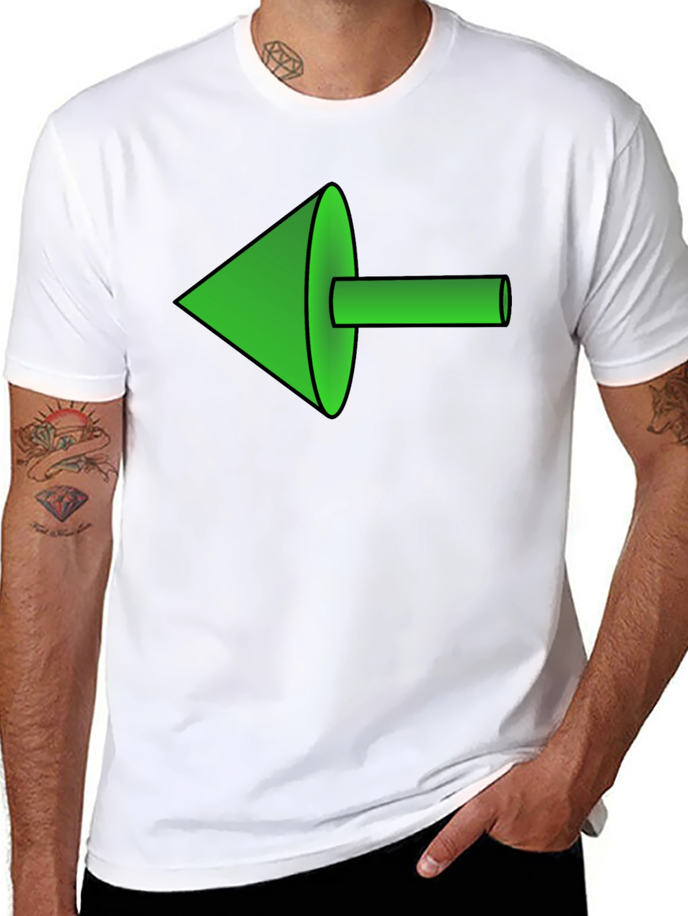 Green Arrow Graphic Tee - Modern Style
