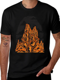 Desert Cactus Black T-Shirt