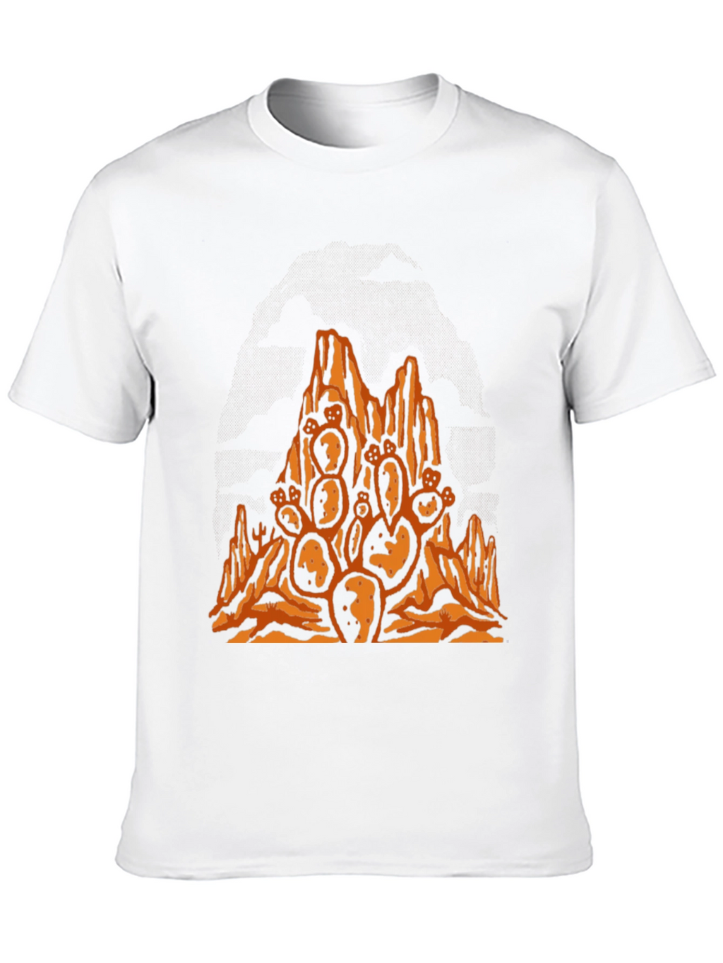 Desert Cactus Black T-Shirt