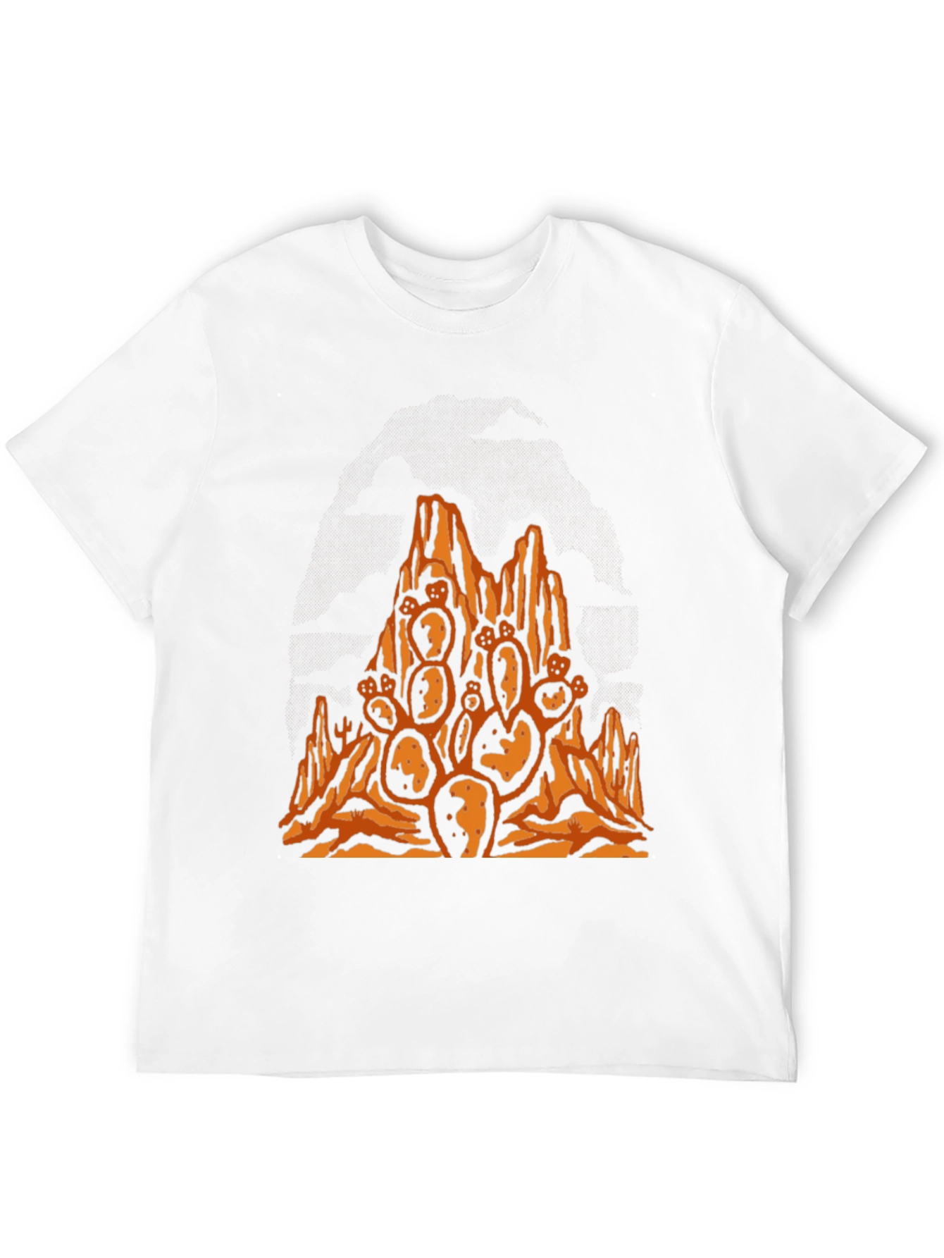 Desert Cactus Black T-Shirt