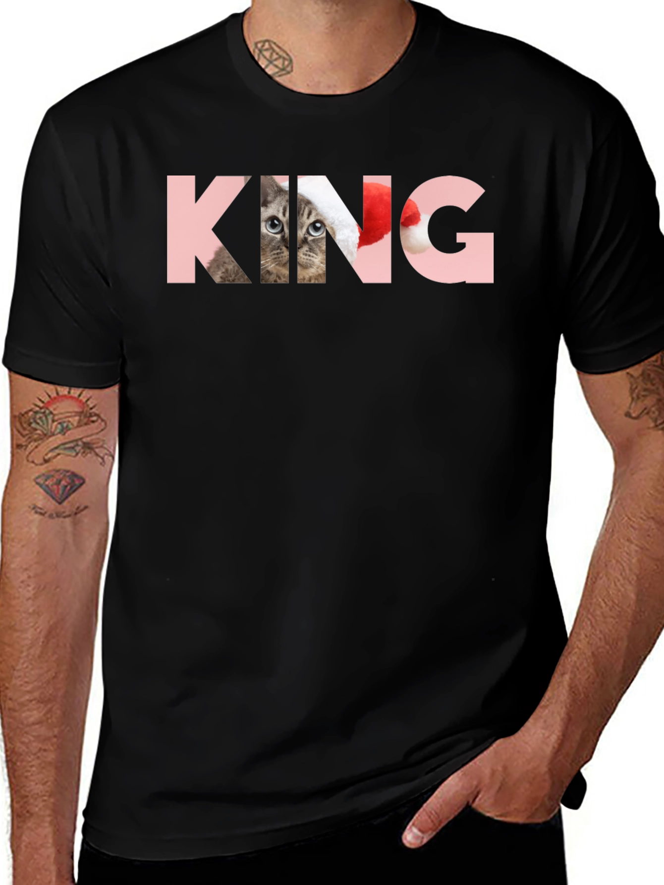 King Cat T-Shirt - Novelty Pet Lover Tee
