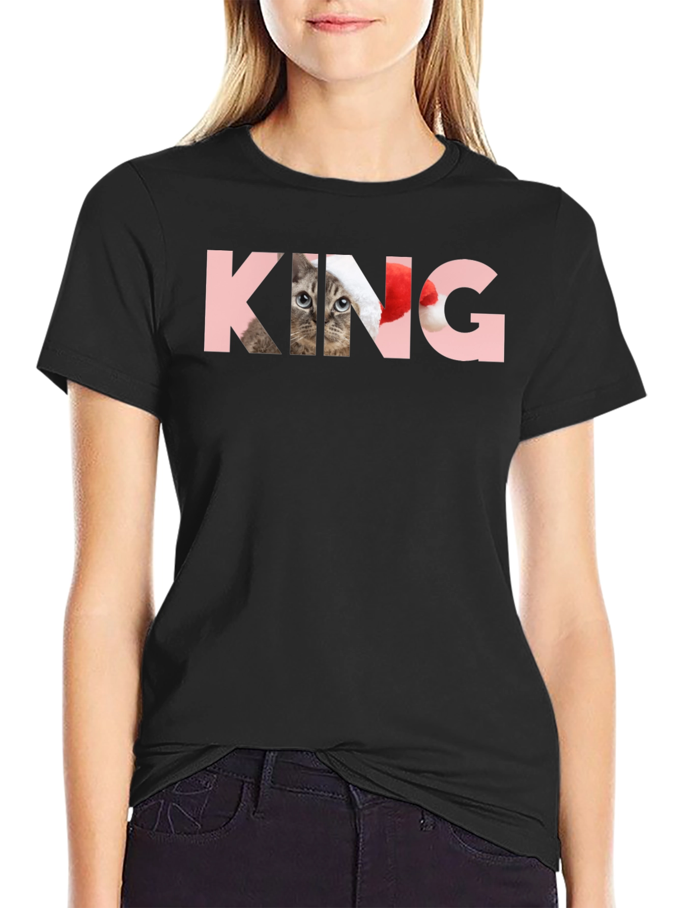 King Cat T-Shirt - Novelty Pet Lover Tee