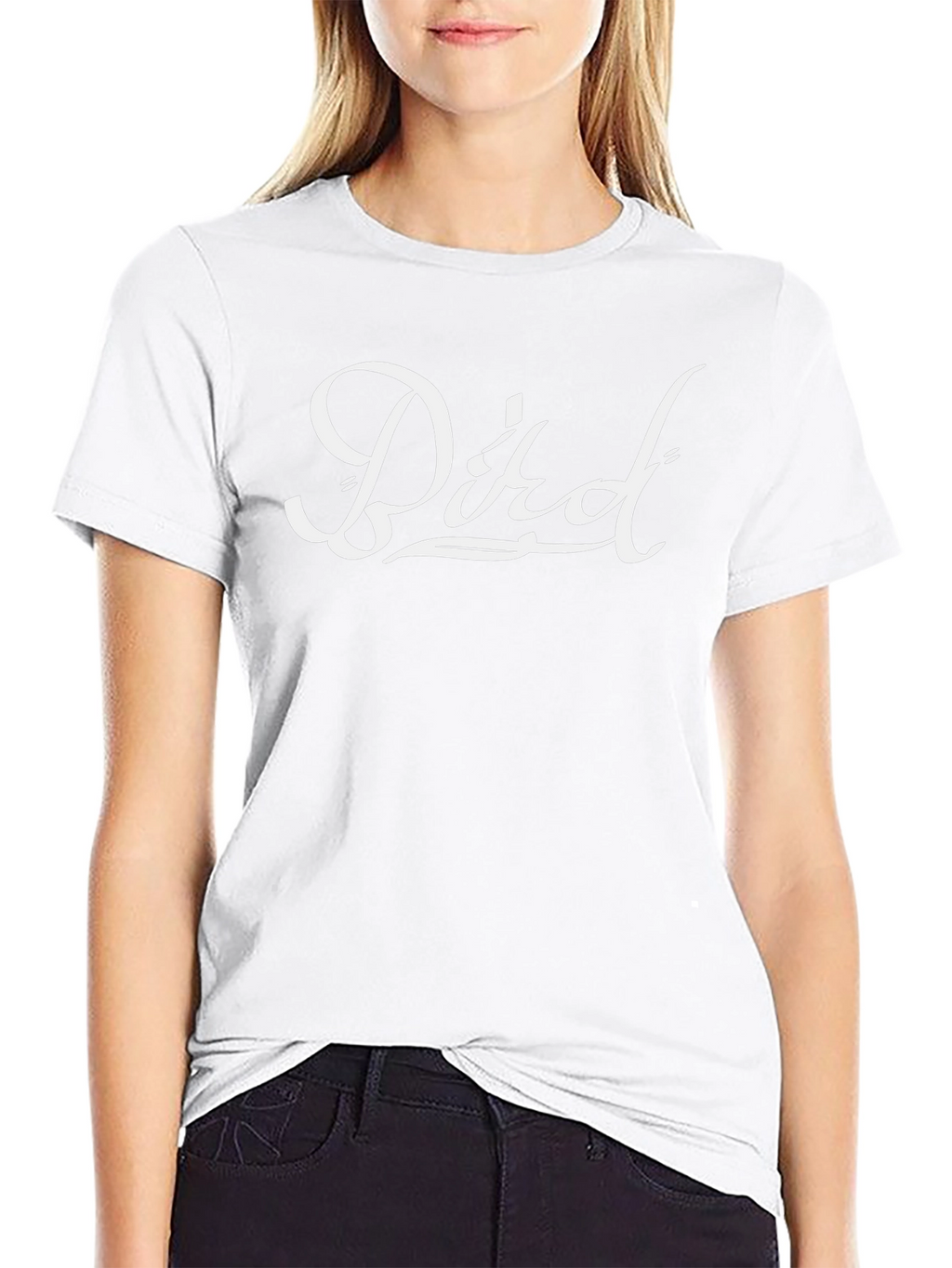 Black Bird Script T-Shirt
