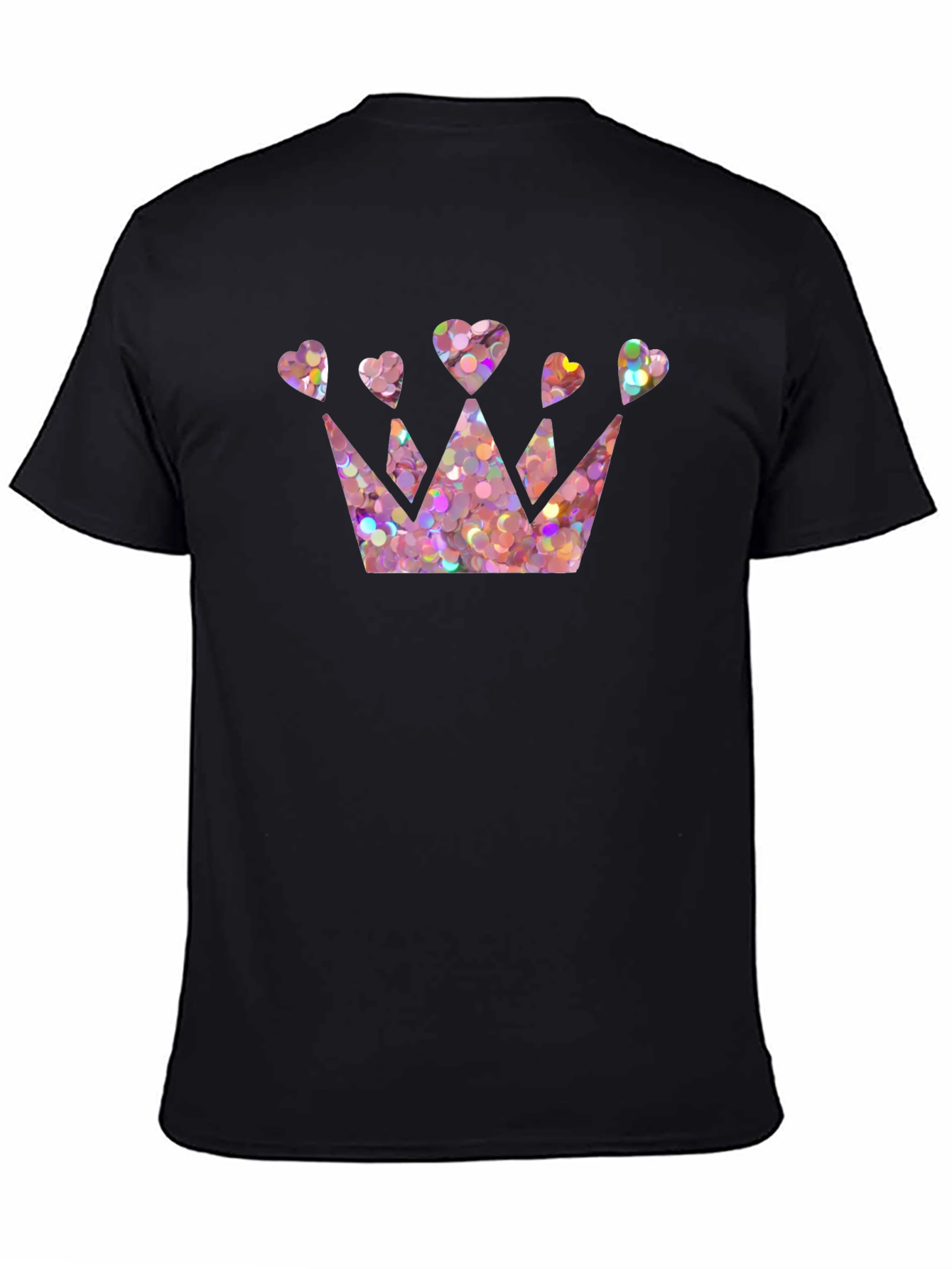 Crown of Hearts Graphic Tee - Stylish Mens T-Shirt
