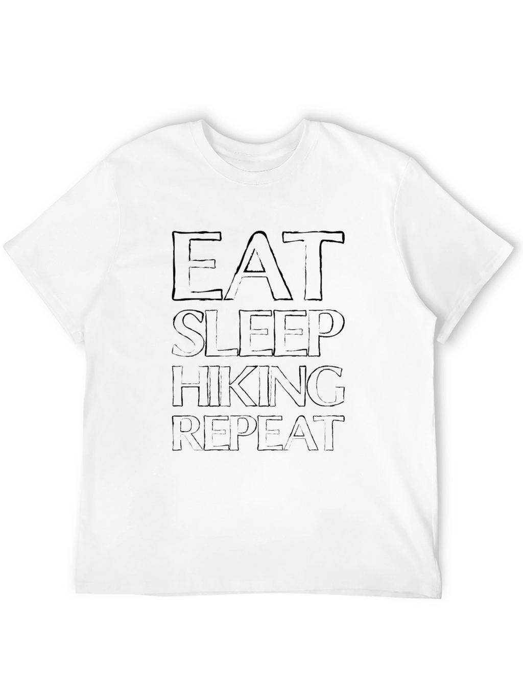 Eat Sleep Hiking Repeat Black Tee Shirt