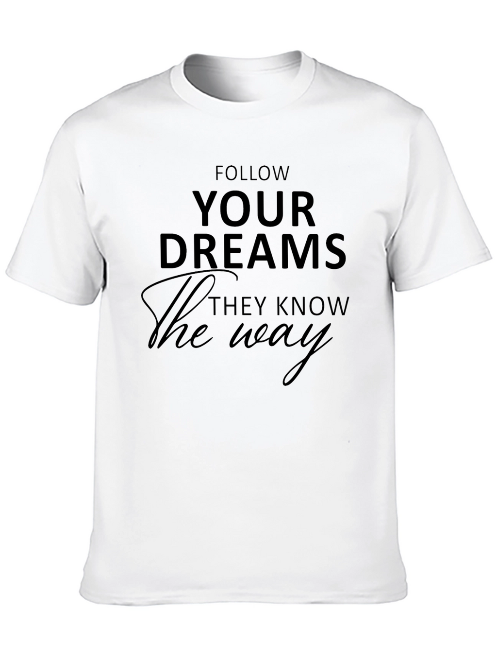 Follow Your Dreams Graphic Tee - Black