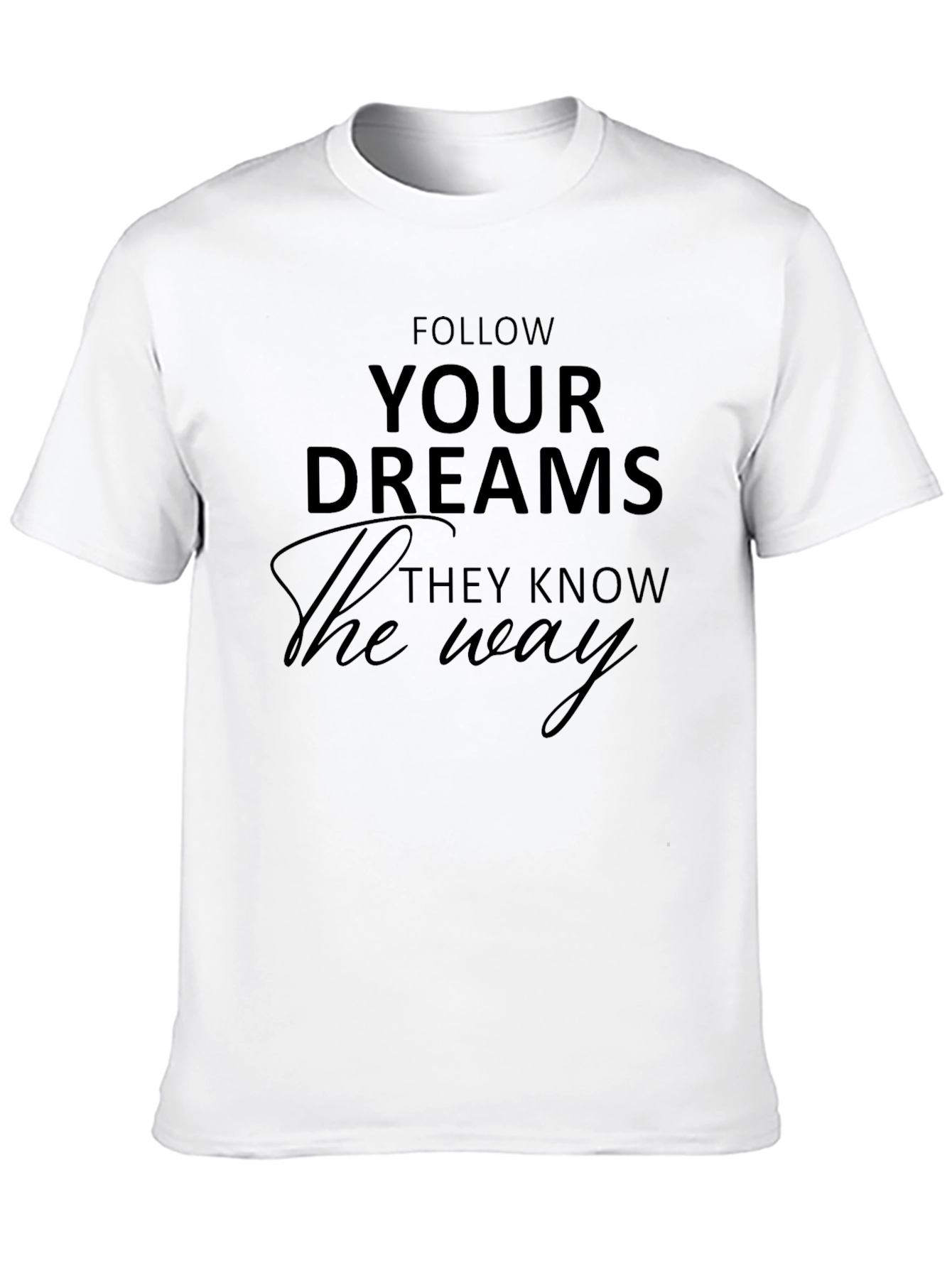 Follow Your Dreams Graphic Tee - Black