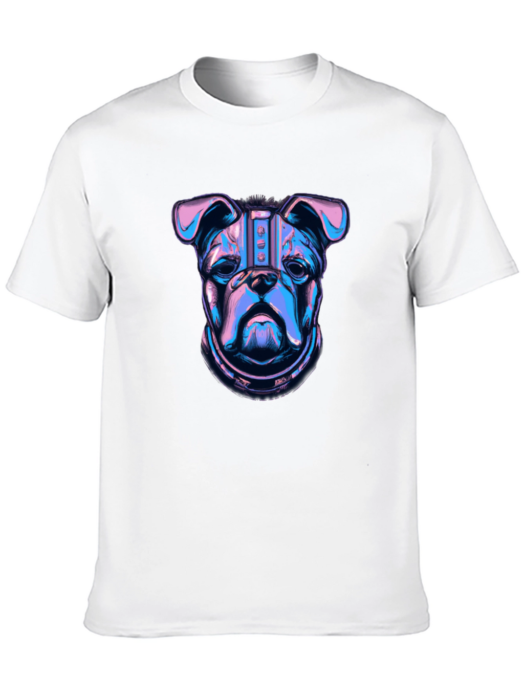 Cyberpunk Bulldog Graphic T-Shirt