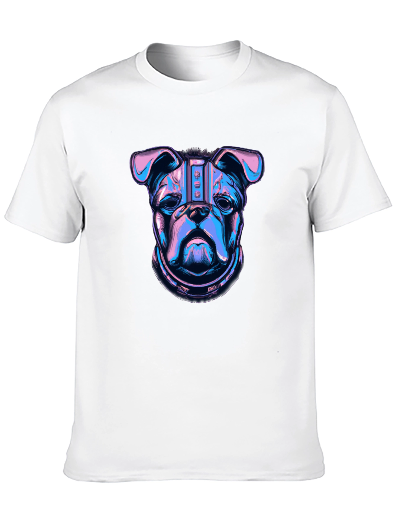 Cyberpunk Bulldog Graphic T-Shirt