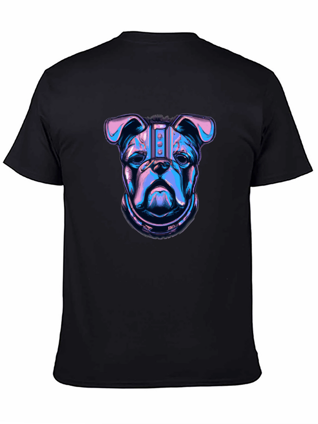 Cyberpunk Bulldog Graphic T-Shirt