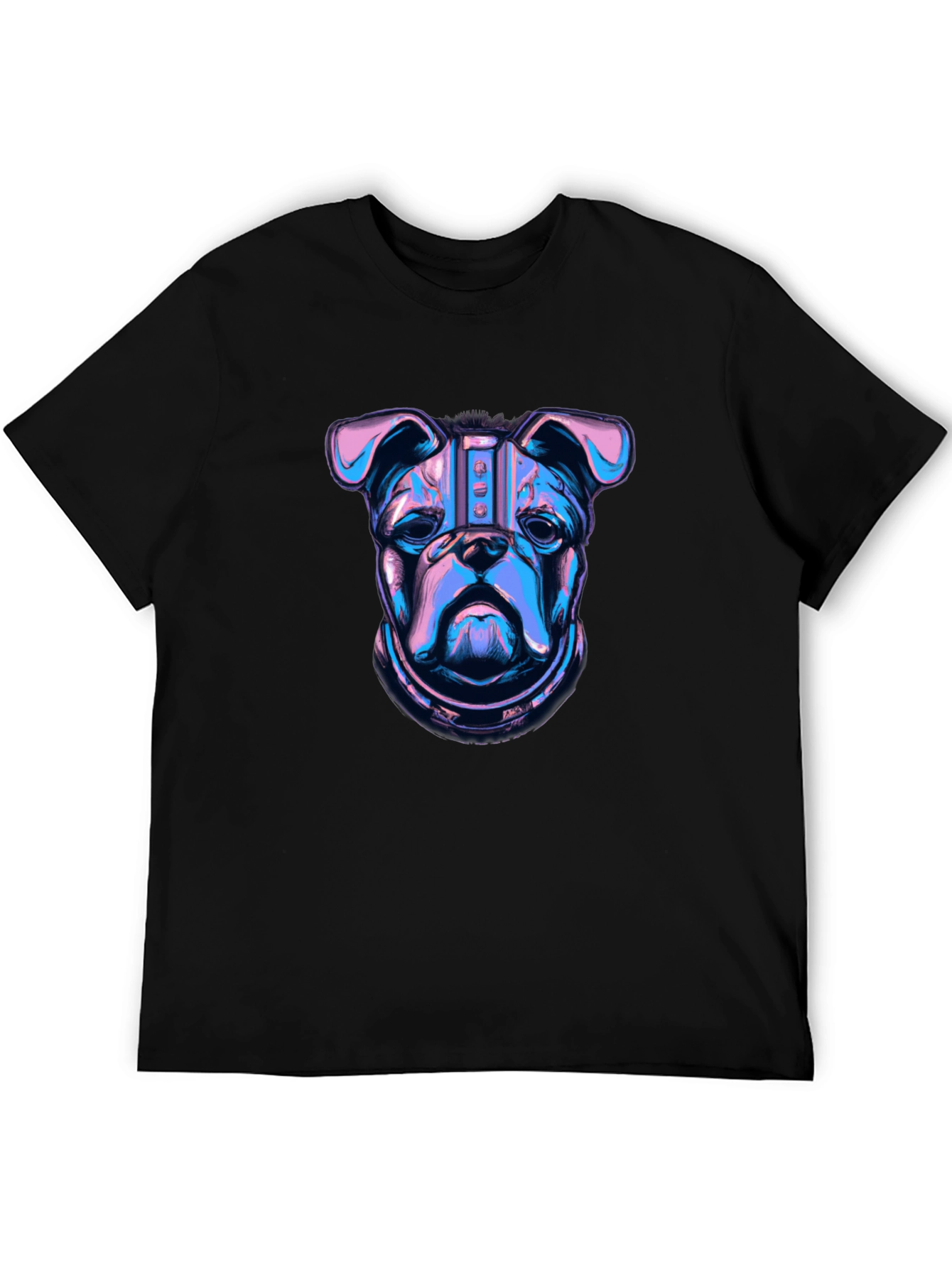 Cyberpunk Bulldog Graphic T-Shirt