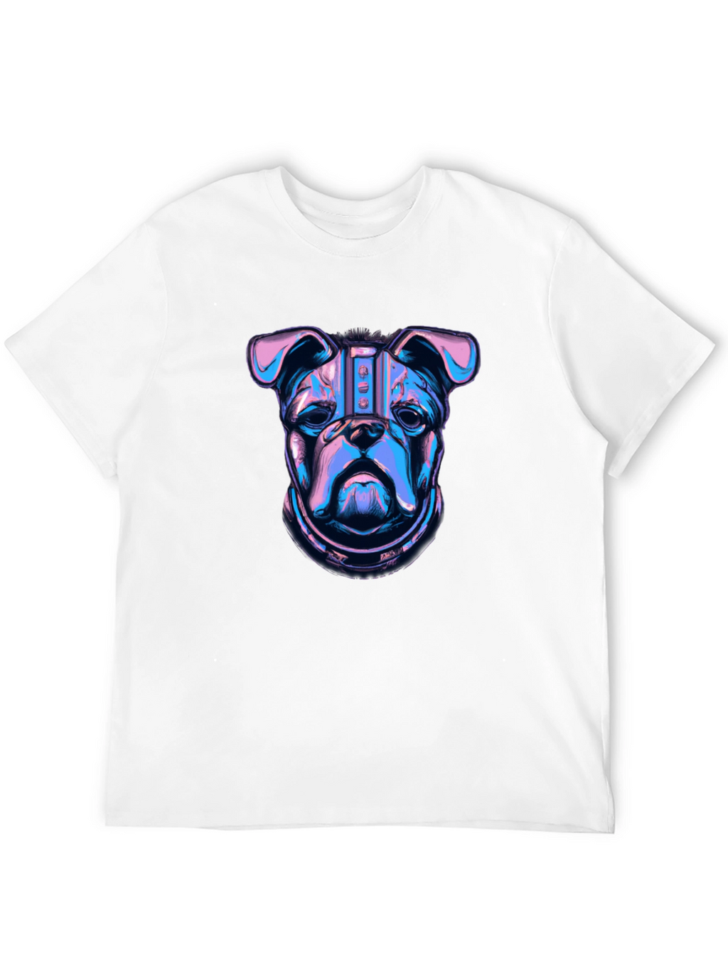 Cyberpunk Bulldog Graphic T-Shirt