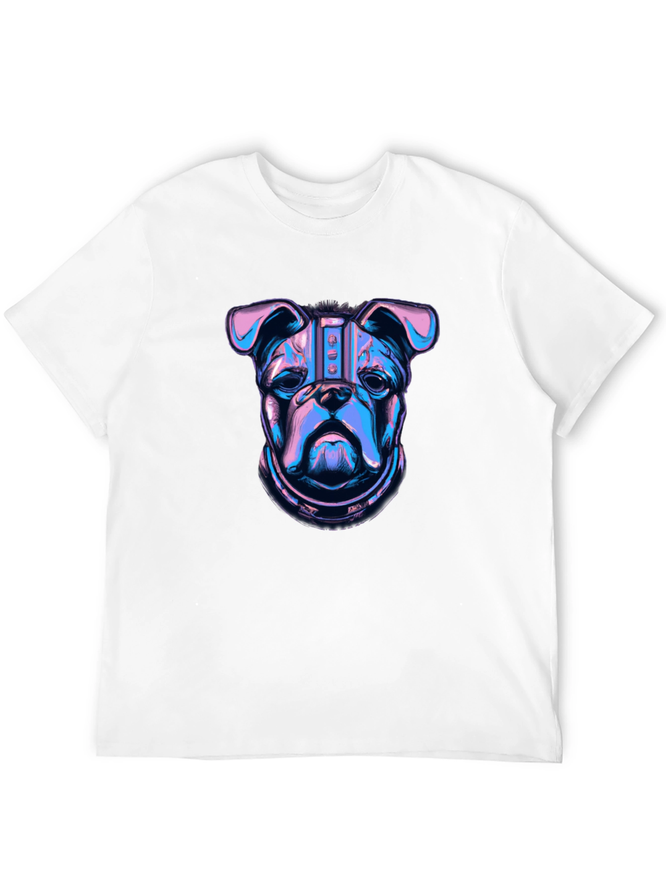 Cyberpunk Bulldog Graphic T-Shirt