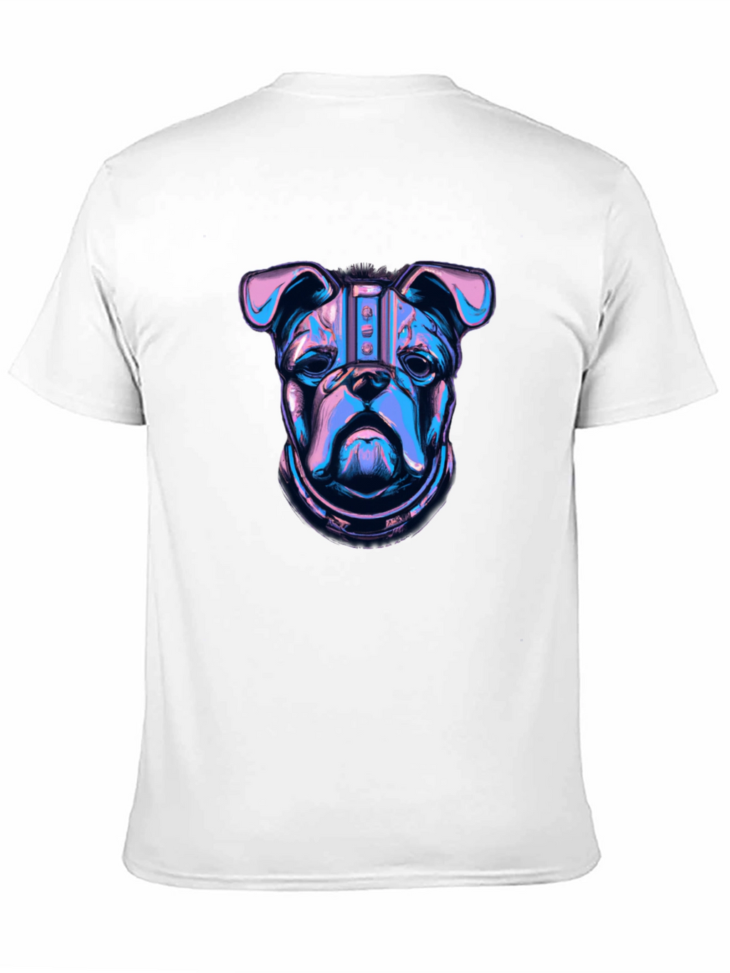 Cyberpunk Bulldog Graphic T-Shirt