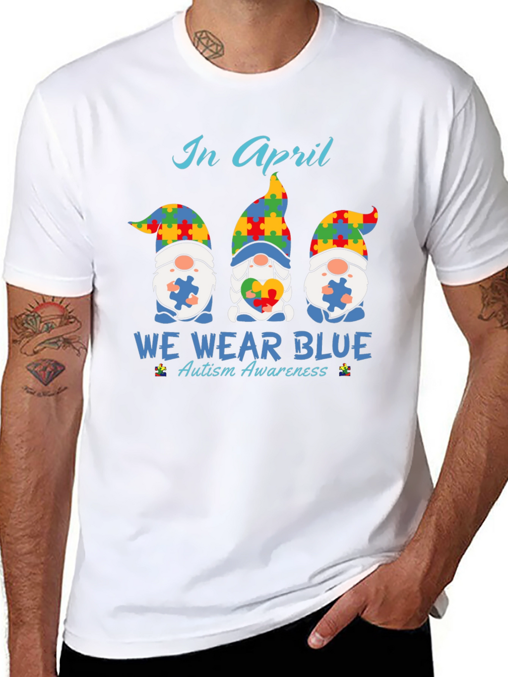 Autism Awareness Gnome T-Shirt