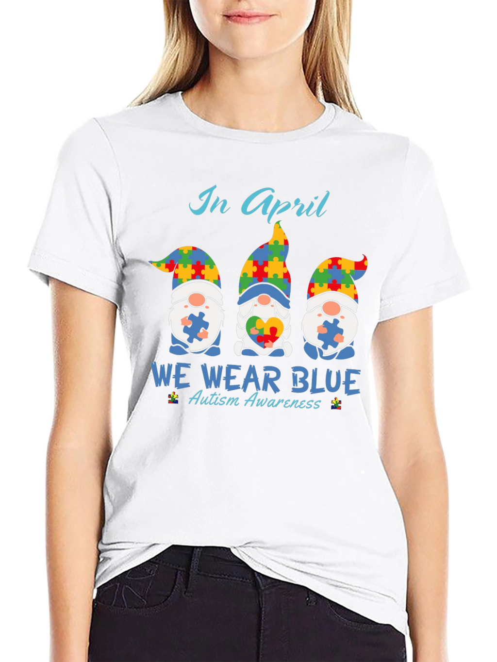 Autism Awareness Gnome T-Shirt