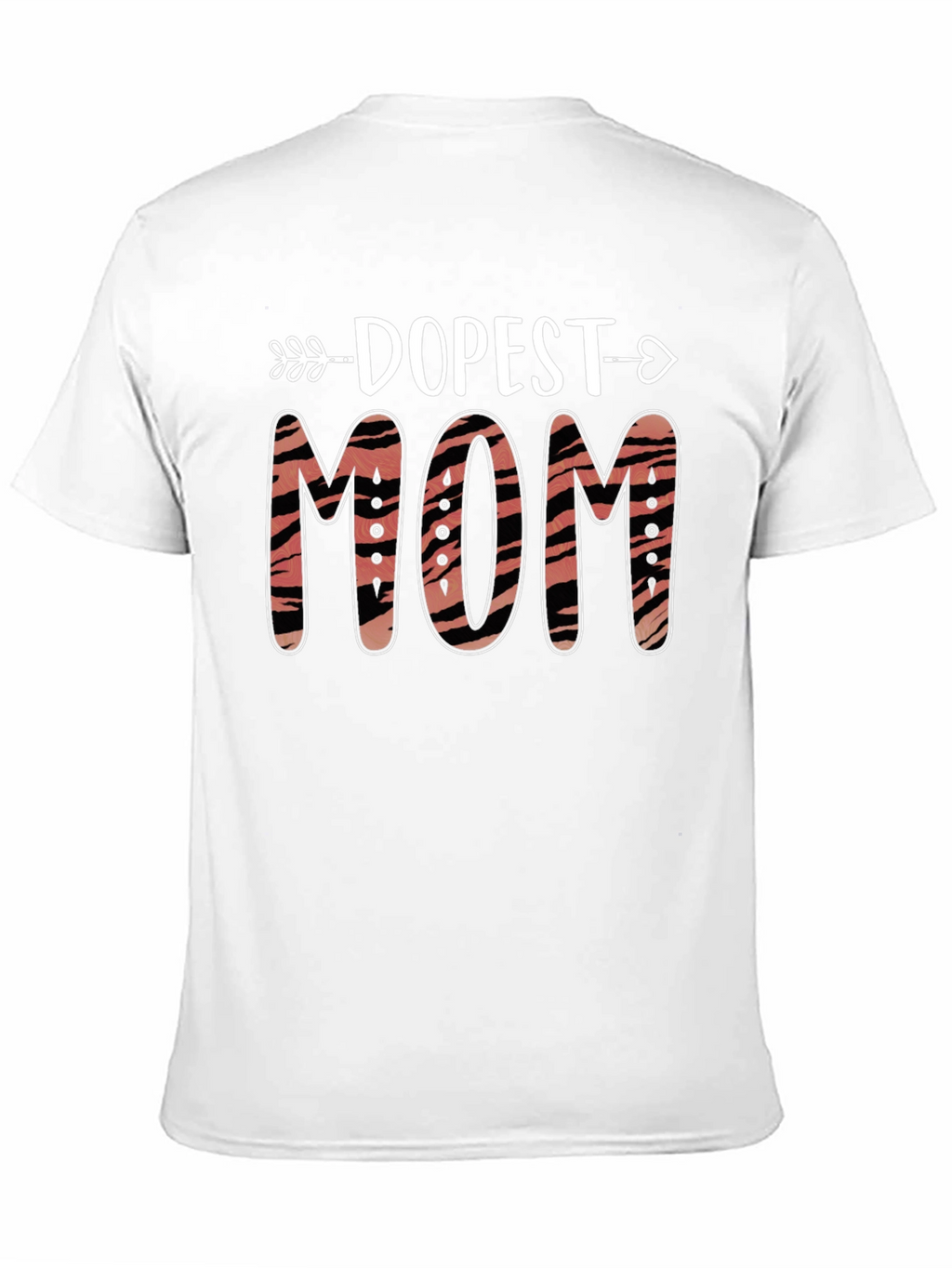 Dopest Mom Tiger Print Graphic T-Shirt