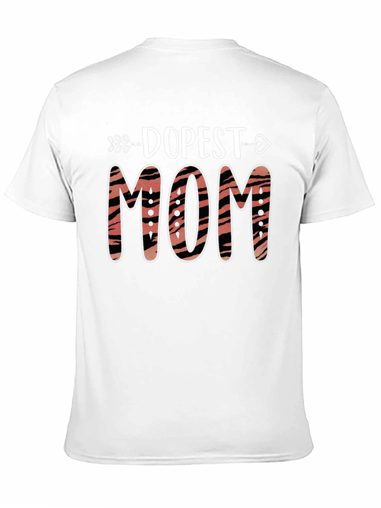 Dopest Mom Tiger Print Graphic T-Shirt