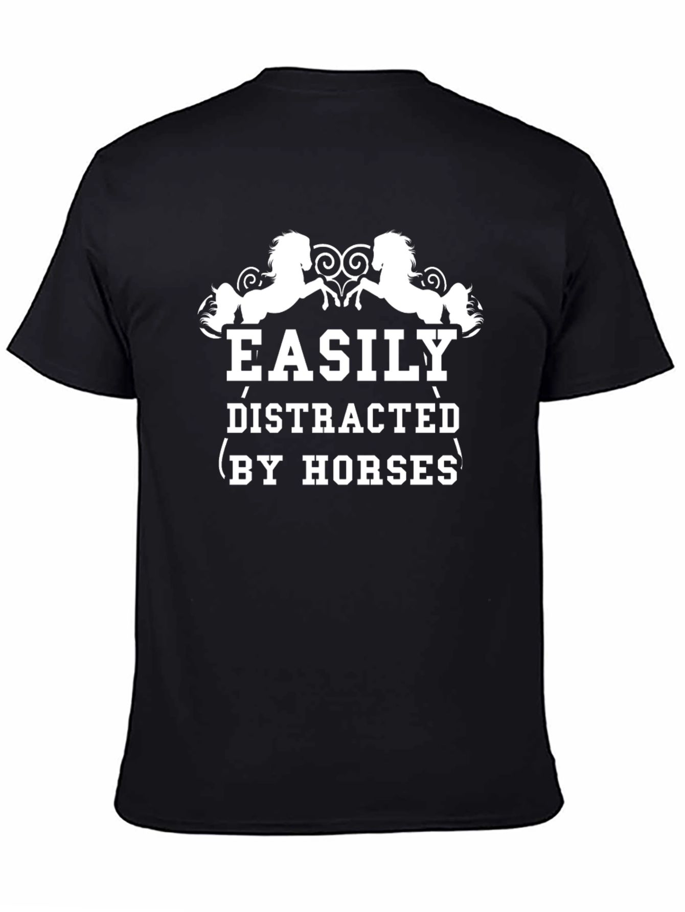 Easily Distracted By Horses Graphic T-Shirt