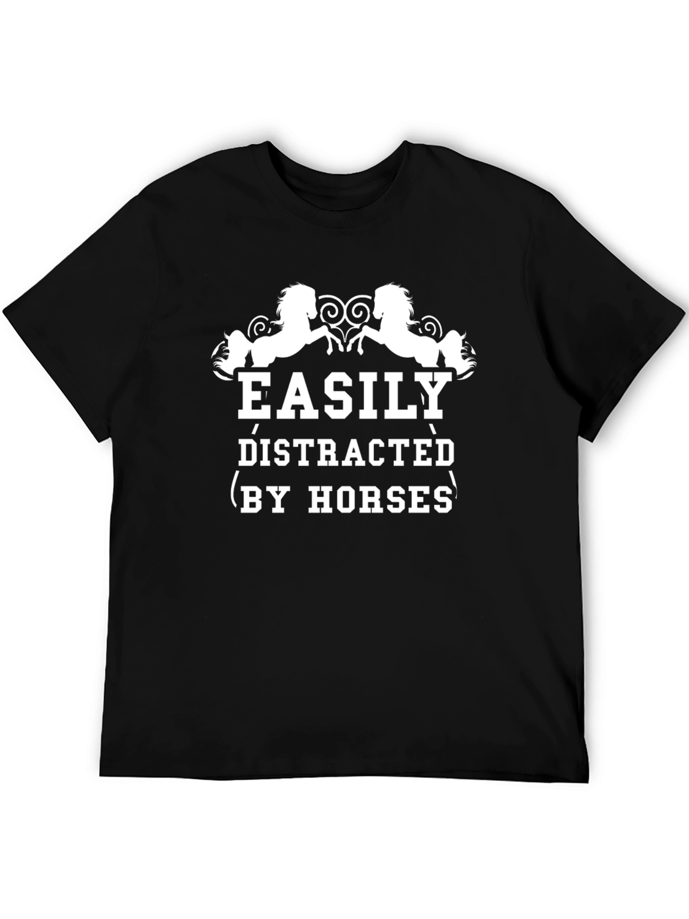 Easily Distracted By Horses Graphic T-Shirt