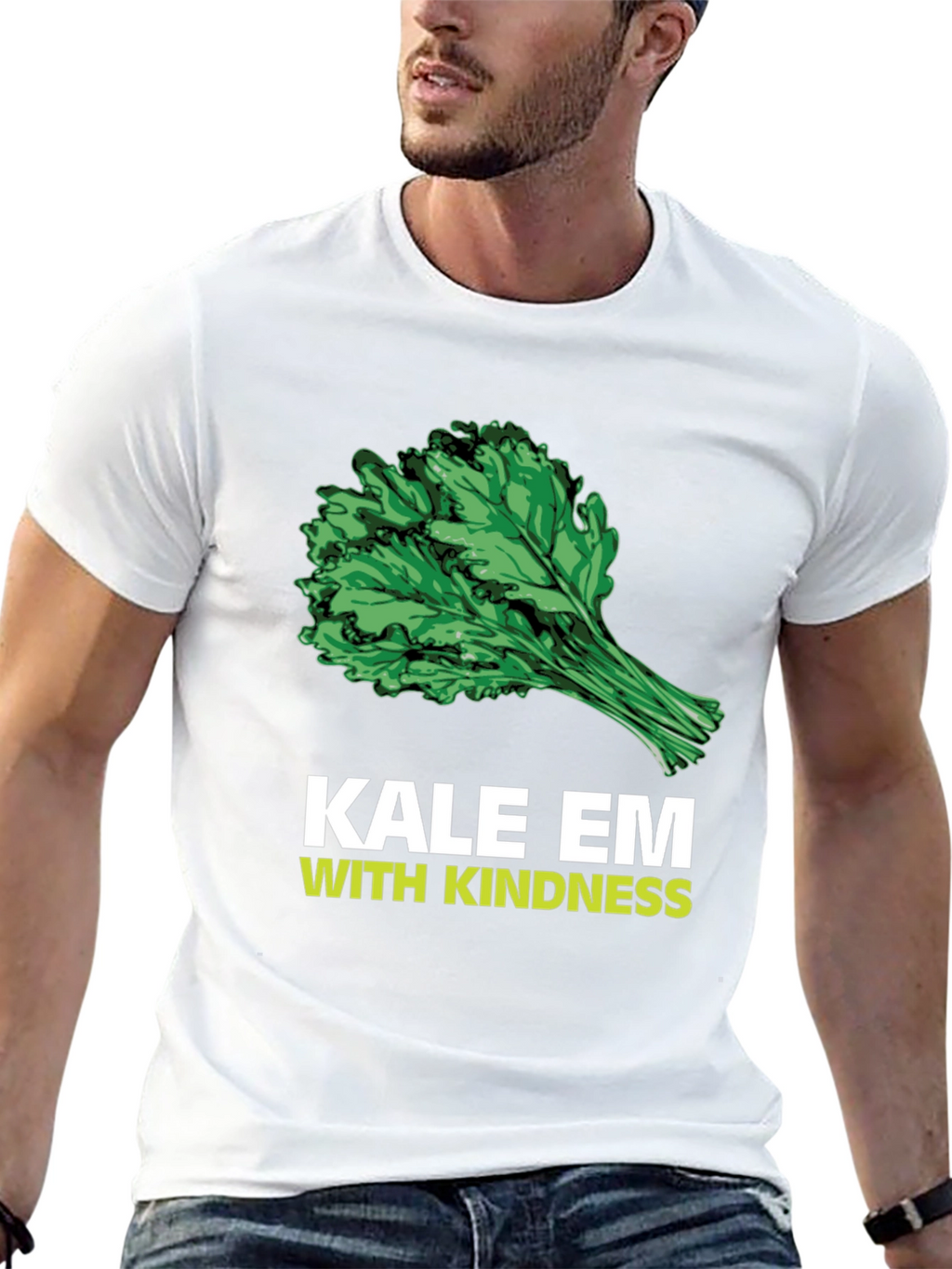 Kale Em With Kindness Graphic T-Shirt