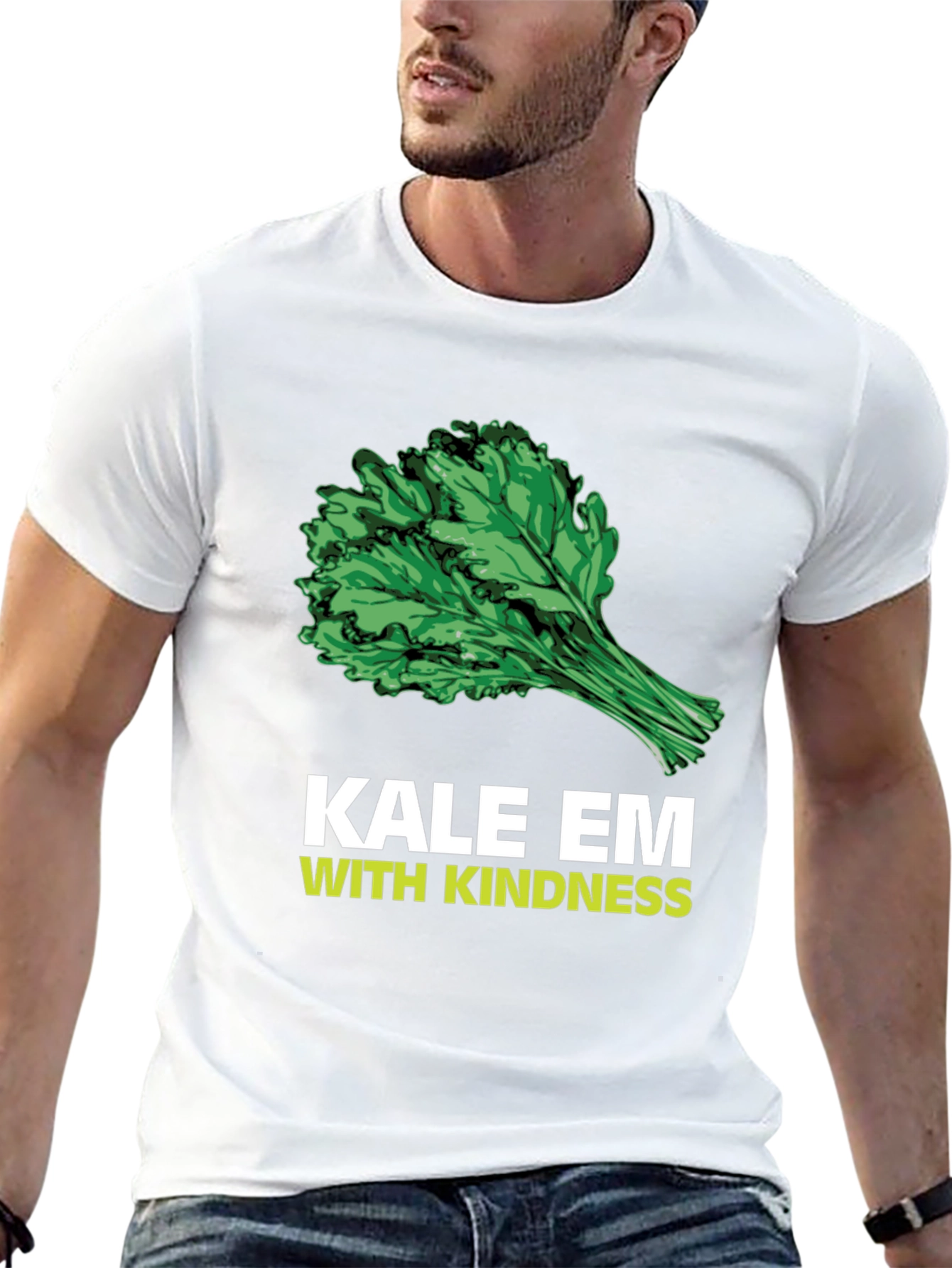 Kale Em With Kindness Graphic T-Shirt